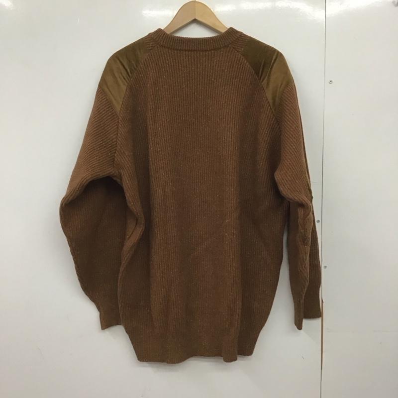 バラストアーク BALLAST ARK ニット、セーター 長袖 ba08-k003 COMMANDSWEATER 長袖ニット FREE 総柄 茶 / ブラウン /  メンズ USED 古着 中古 10148181