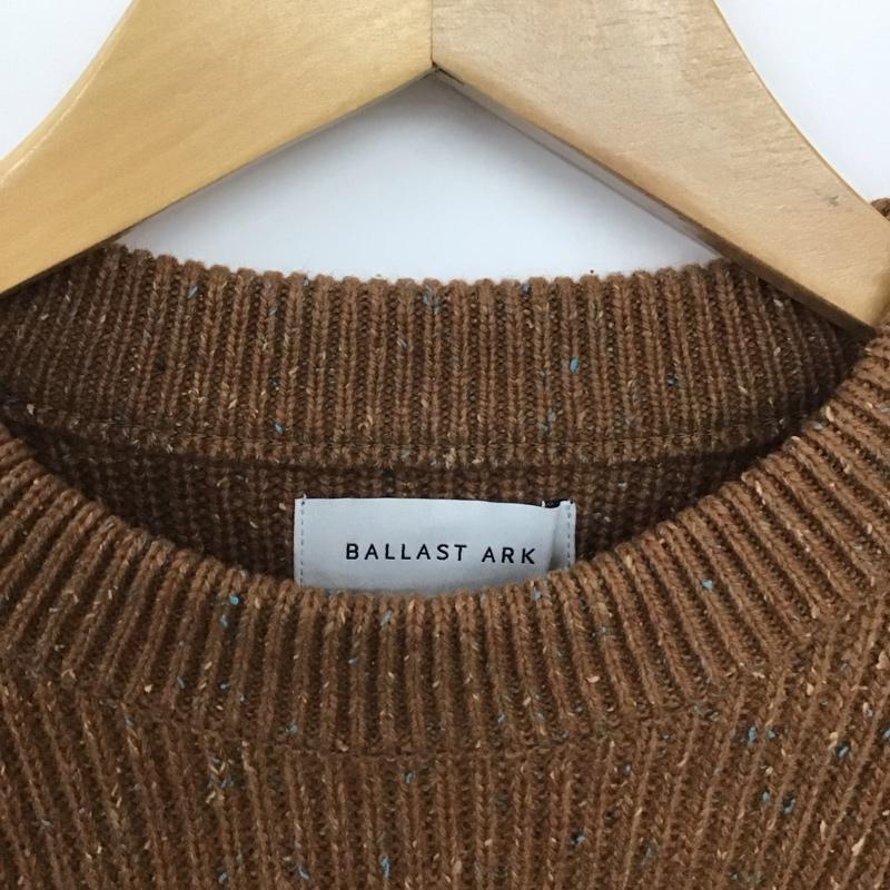 バラストアーク BALLAST ARK ニット、セーター 長袖 ba08-k003 COMMANDSWEATER 長袖ニット FREE 総柄 茶 / ブラウン /  メンズ USED 古着 中古 10148181