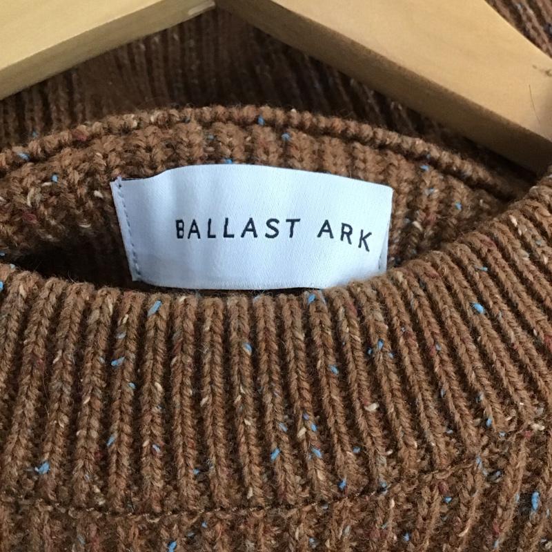 バラストアーク BALLAST ARK ニット、セーター 長袖 ba08-k003 COMMANDSWEATER 長袖ニット FREE 総柄 茶 / ブラウン /  メンズ USED 古着 中古 10148181