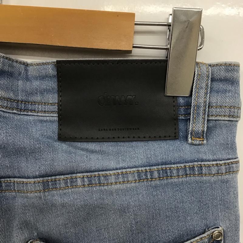ザラ ZARA パンツ デニム、ジーンズ デニムパンツ スリムパンツ カジュアルパンツ ストレッチパンツ 40インチ 無地 インディゴ / インディゴ /  メンズ USED 古着 中古 10148187