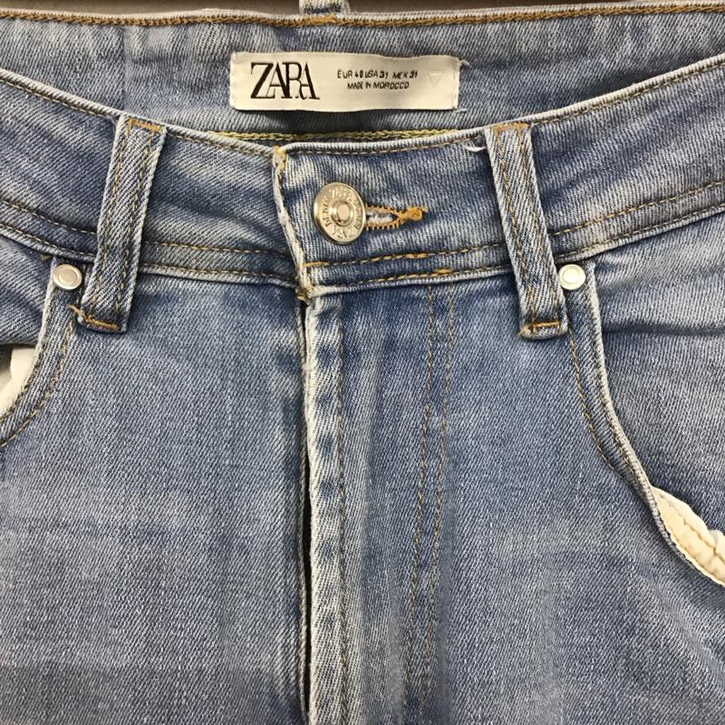 ザラ ZARA パンツ デニム、ジーンズ デニムパンツ スリムパンツ カジュアルパンツ ストレッチパンツ 40インチ 無地 インディゴ / インディゴ /  メンズ USED 古着 中古 10148187