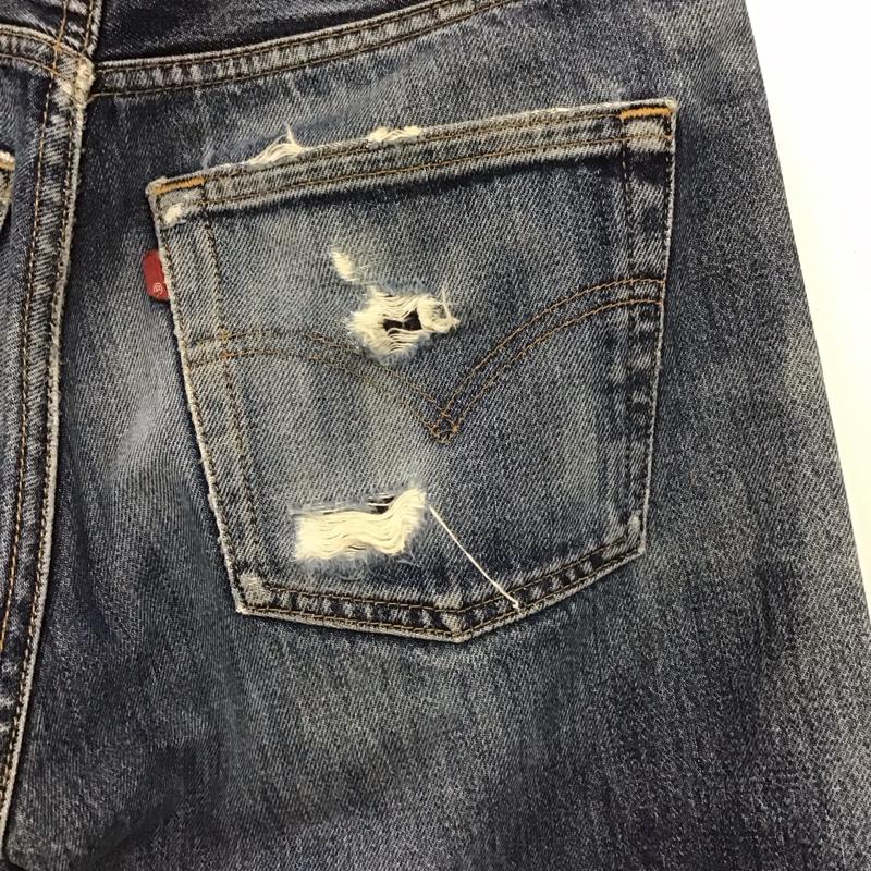 リーバイストラウスアンドコー Levi Strauss & co. パンツ デニム、ジーンズ デニムパンツ ワイドパンツ カジュアルパンツ usa 90s 28インチ 無地 インディゴ / インディゴ /  メンズ USED 古着 中古 10148195