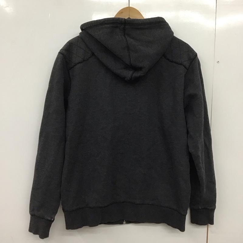 ステューシー STUSSY パーカー 長袖 長袖パーカー ジップアップパーカー L 無地 ダークグレー / ダークグレー /  メンズ USED 古着 中古 10148204