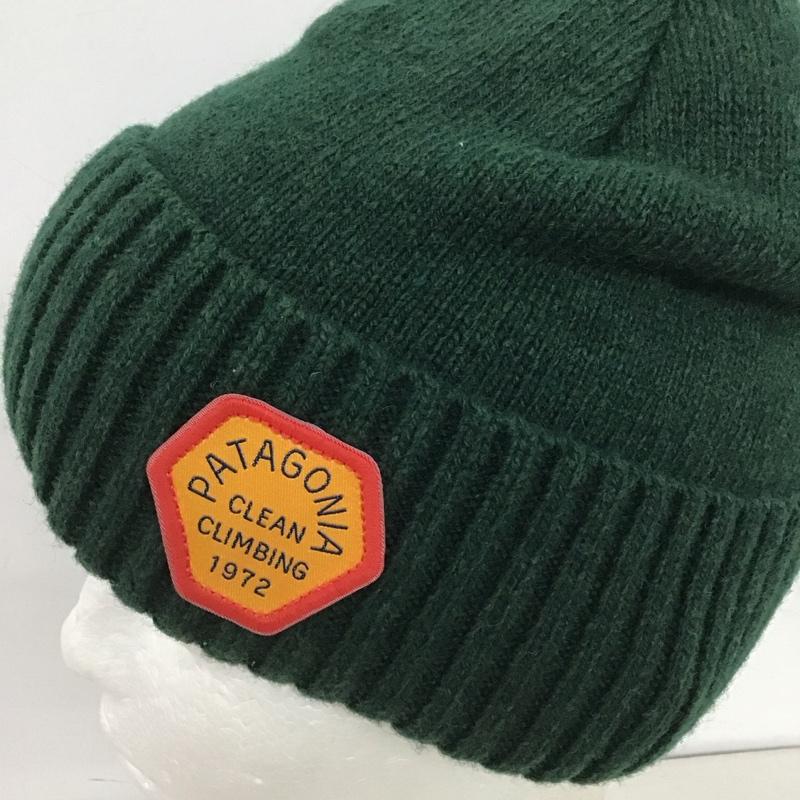 パタゴニア patagonia 帽子 ニット帽 ビーニー 無地 緑 / グリーン /  メンズ USED 古着 中古 10148213