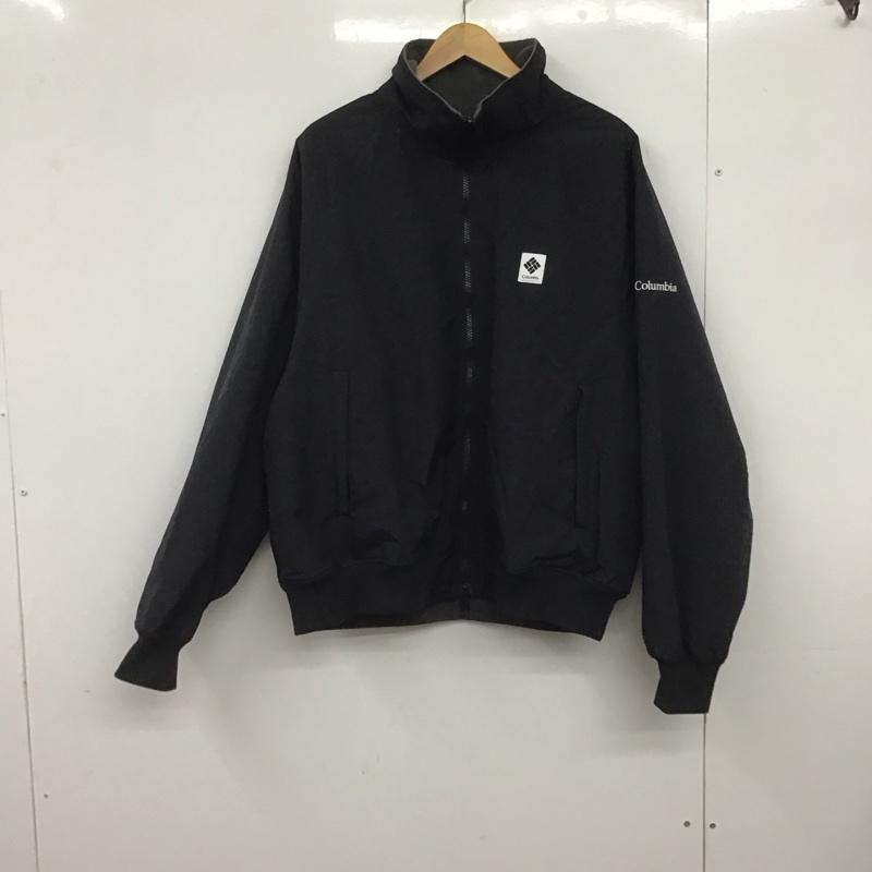 コロンビア Columbia ジャケット、上着 ジャンパー、ブルゾン 225 pm0846 ボンパスロードインターチェンジジャケット ジップアップジャケット M ロゴ、文字 黒 / ブラック /  メンズ USED 古着 中古 10148223
