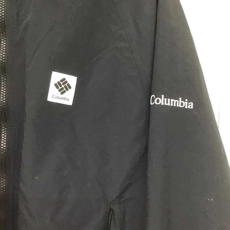 コロンビア Columbia ジャケット、上着 ジャンパー、ブルゾン 225 pm0846 ボンパスロードインターチェンジジャケット ジップアップジャケット M ロゴ、文字 黒 / ブラック /  メンズ USED 古着 中古 10148223