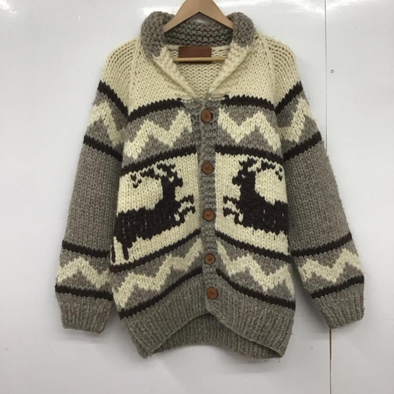 古着 USED カーディガン 長袖 長袖カーディガン ニットカーデガン 前開き フロントボタン プリント マルチカラー / マルチカラー /  メンズ USED 古着 中古 10148225
