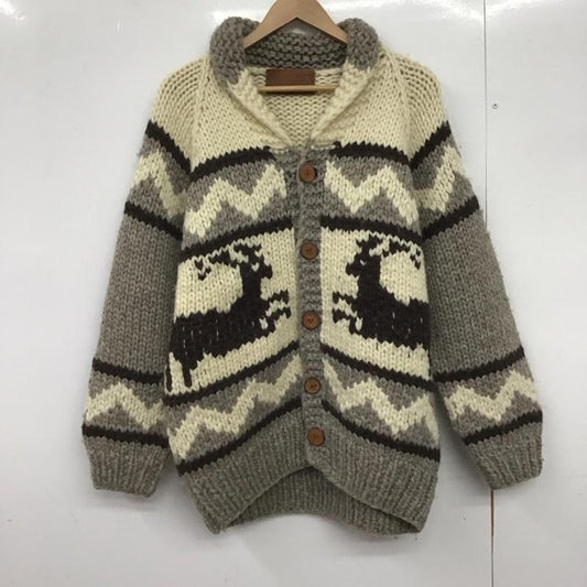 古着 USED カーディガン 長袖 長袖カーディガン ニットカーデガン 前開き フロントボタン プリント マルチカラー / マルチカラー /  メンズ USED 古着 中古 10148225