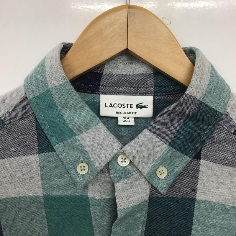 ラコステ LACOSTE シャツ、ブラウス 長袖 長袖シャツ チェックシャツ カラーシャツ ボタンダウンシャツ 4 チェック マルチカラー / マルチカラー /  メンズ USED 古着 中古 10148233