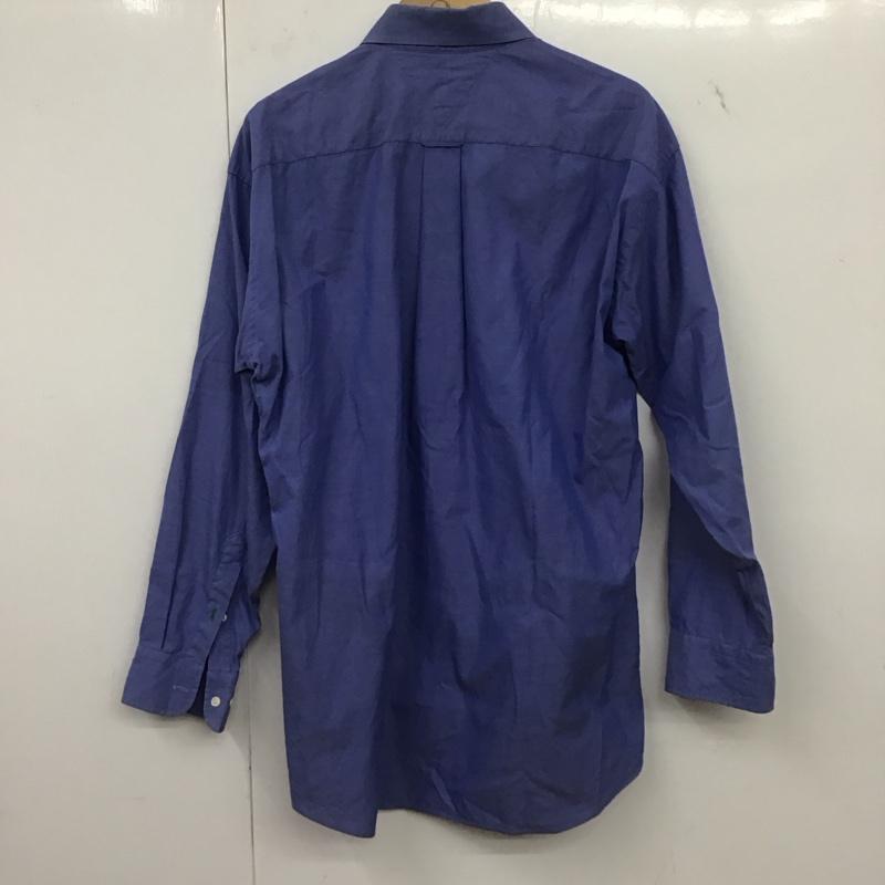 トミーヒルフィガー TOMMY HILFIGER シャツ、ブラウス 長袖 長袖シャツ 無地シャツ カラーシャツ 無地 青 / ブルー /  メンズ USED 古着 中古 10148257