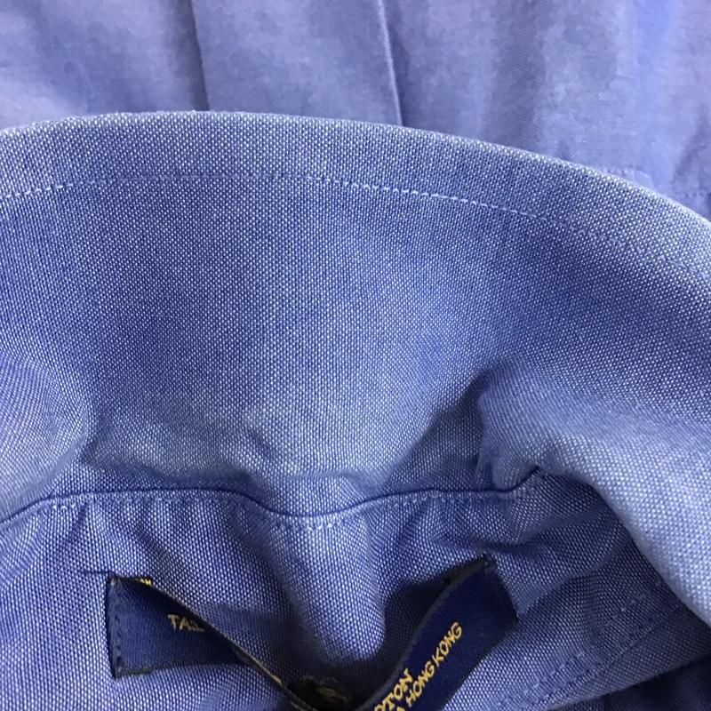 トミーヒルフィガー TOMMY HILFIGER シャツ、ブラウス 長袖 長袖シャツ 無地シャツ カラーシャツ 無地 青 / ブルー /  メンズ USED 古着 中古 10148257