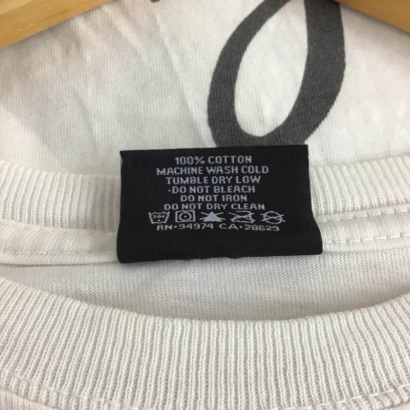 ステューシー STUSSY Tシャツ 半袖 半袖カットソー プリントTシャツ クルーネックカットソー M プリント 白 / ホワイト /  メンズ USED 古着 中古 10148263