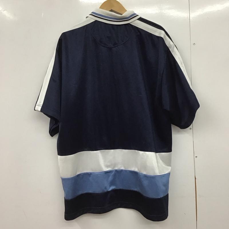 古着 USED ポロシャツ 半袖 半袖ポロシャツ カラーシャツ 半袖カットソー L ロゴ、文字 紺 / ネイビー /  メンズ USED 古着 中古 10148268