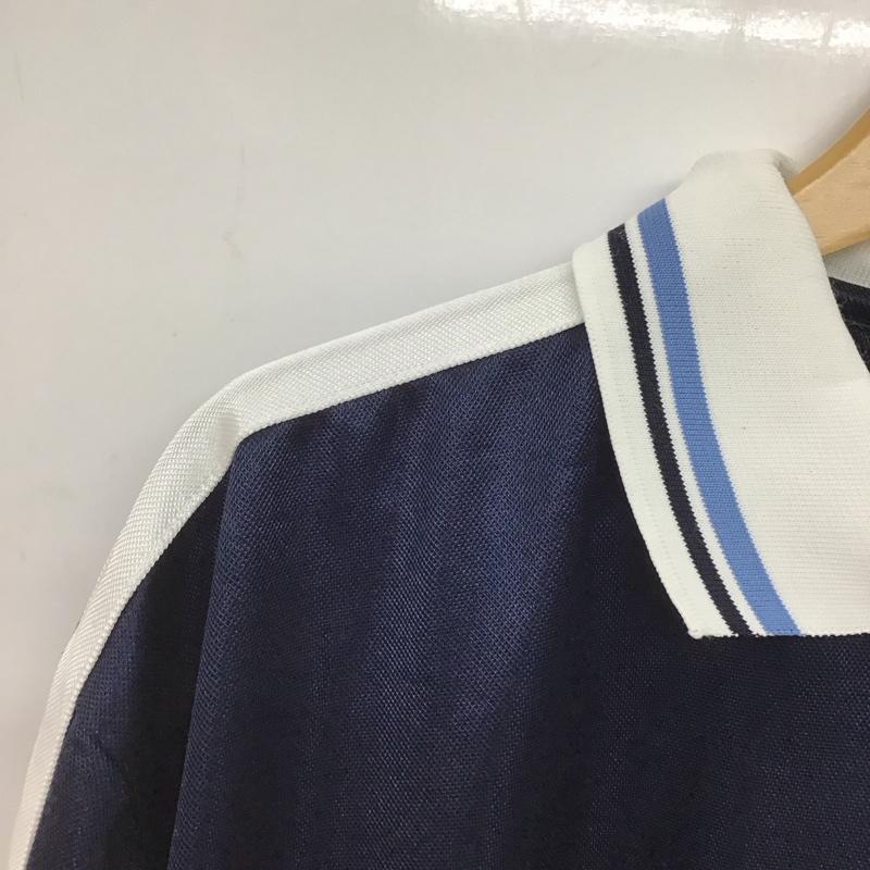 古着 USED ポロシャツ 半袖 半袖ポロシャツ カラーシャツ 半袖カットソー L ロゴ、文字 紺 / ネイビー /  メンズ USED 古着 中古 10148268