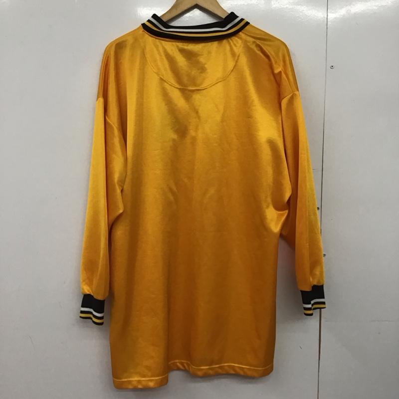ボス BOSS ポロシャツ 長袖 長袖ポロシャツ カラーシャツ 長袖カットソー XL ロゴ、文字 黄 / イエロー /  メンズ USED 古着 中古 10148269