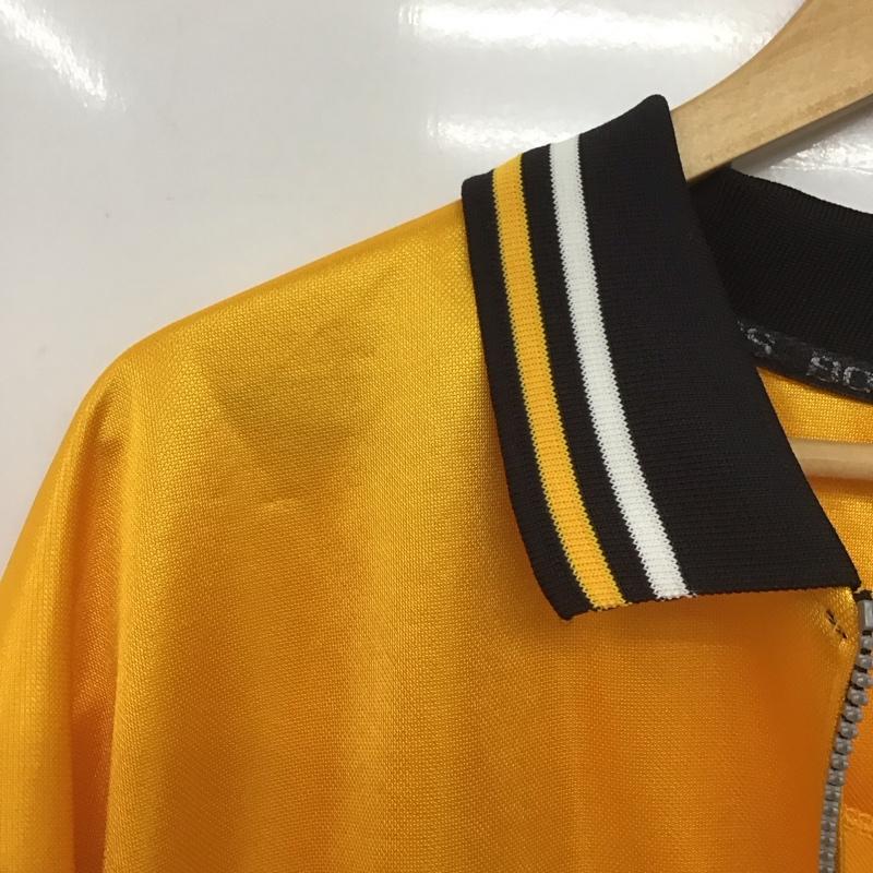 ボス BOSS ポロシャツ 長袖 長袖ポロシャツ カラーシャツ 長袖カットソー XL ロゴ、文字 黄 / イエロー /  メンズ USED 古着 中古 10148269