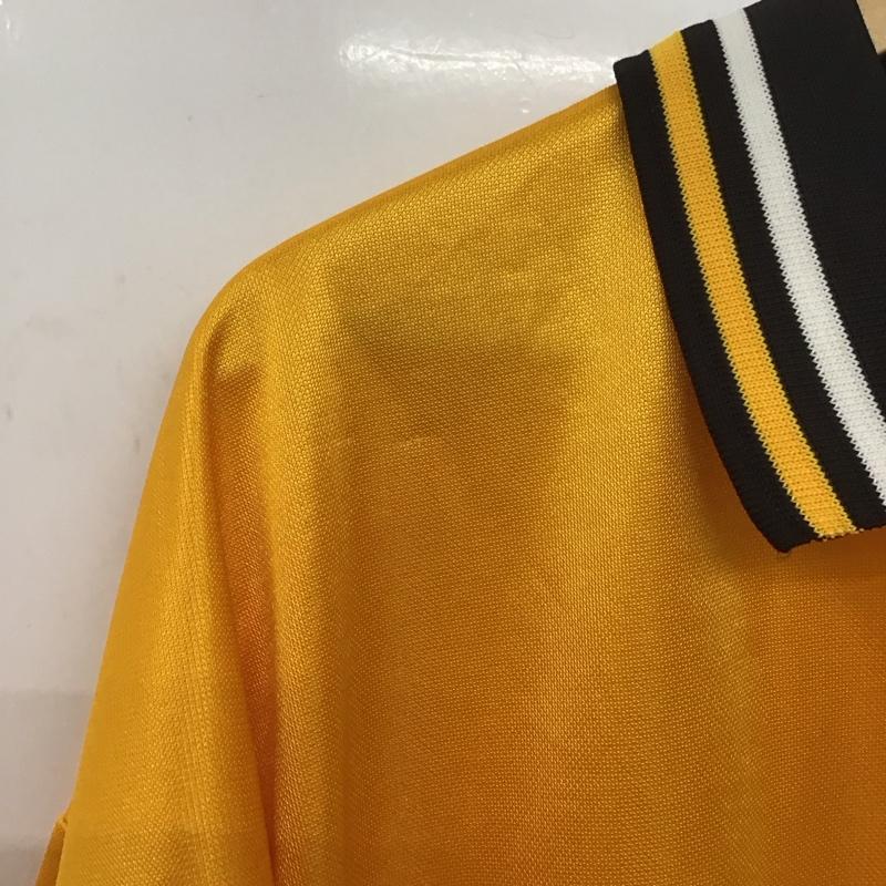 ボス BOSS ポロシャツ 長袖 長袖ポロシャツ カラーシャツ 長袖カットソー XL ロゴ、文字 黄 / イエロー /  メンズ USED 古着 中古 10148269