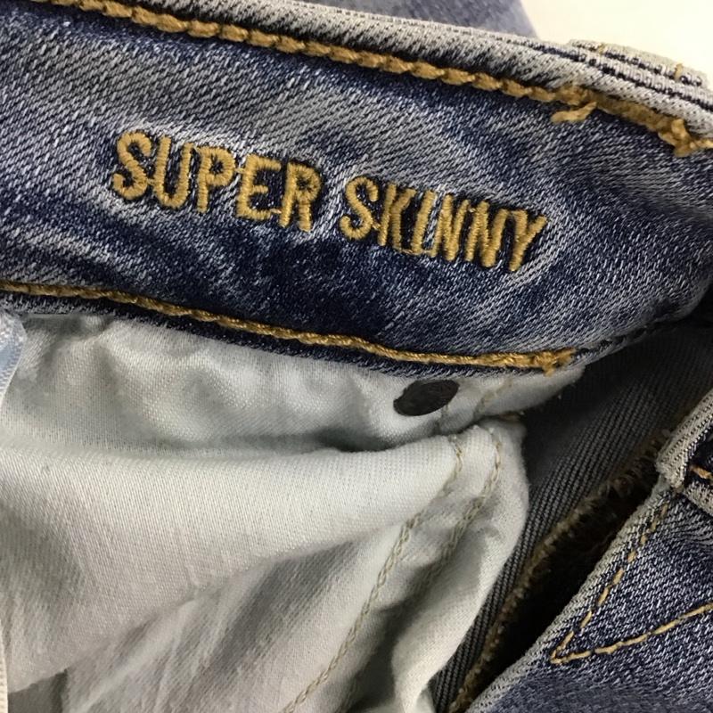 アメリカンイーグル AMERICANEAGLE パンツ デニム、ジーンズ デニムパンツ スリムパンツ カジュアルパンツ ストレッチパンツ 34インチ ダメージ加工 インディゴ / インディゴ /  メンズ USED 古着 中古 10148279