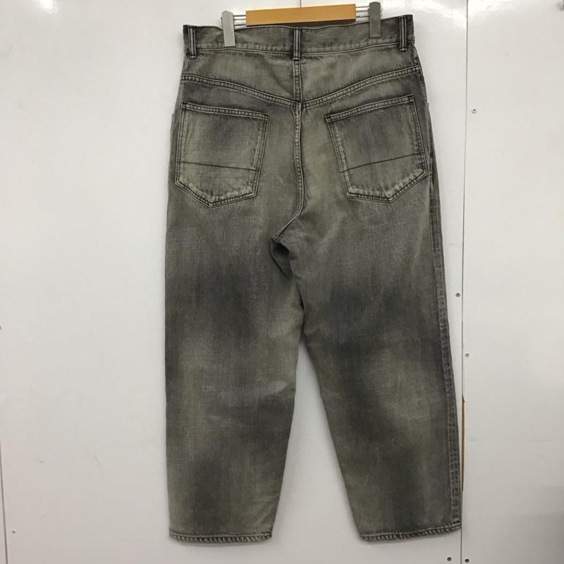 アンセルム ANCELLM パンツ デニム、ジーンズ デニムパンツ ワイドパンツ カジュアルパンツ ダメージ加工 ダークグレー / ダークグレー /  メンズ USED 古着 中古 10148297