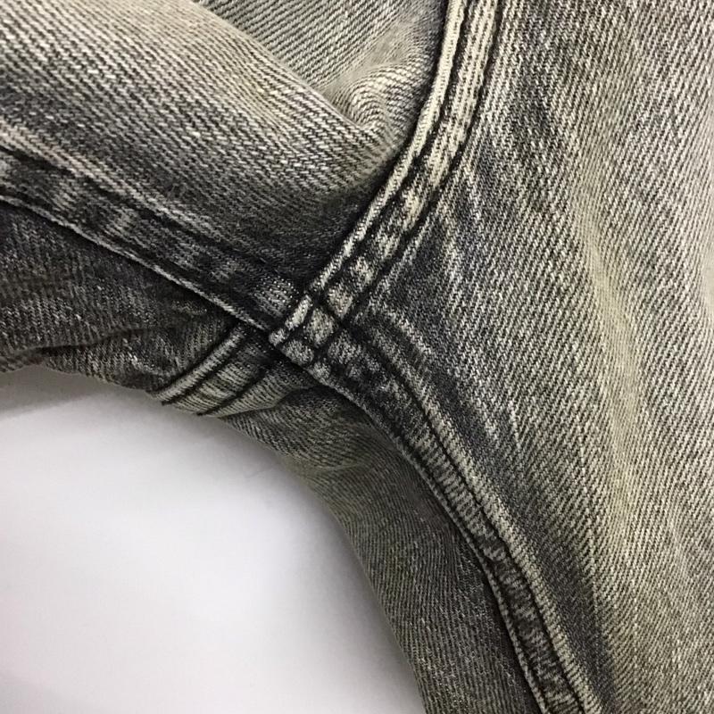 アンセルム ANCELLM パンツ デニム、ジーンズ デニムパンツ ワイドパンツ カジュアルパンツ ダメージ加工 ダークグレー / ダークグレー /  メンズ USED 古着 中古 10148297