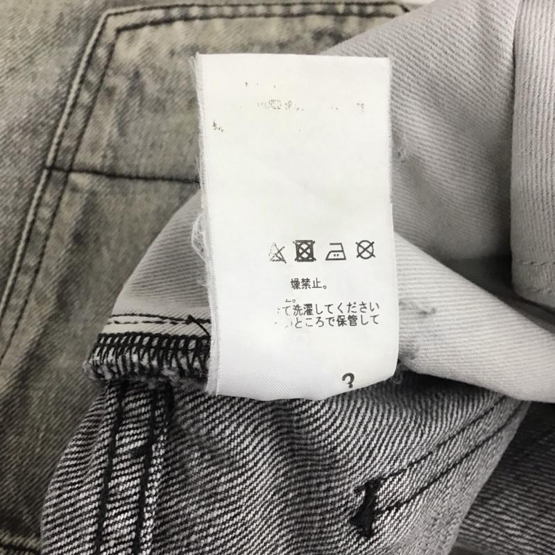 アンセルム ANCELLM パンツ デニム、ジーンズ デニムパンツ ワイドパンツ カジュアルパンツ ダメージ加工 ダークグレー / ダークグレー /  メンズ USED 古着 中古 10148297