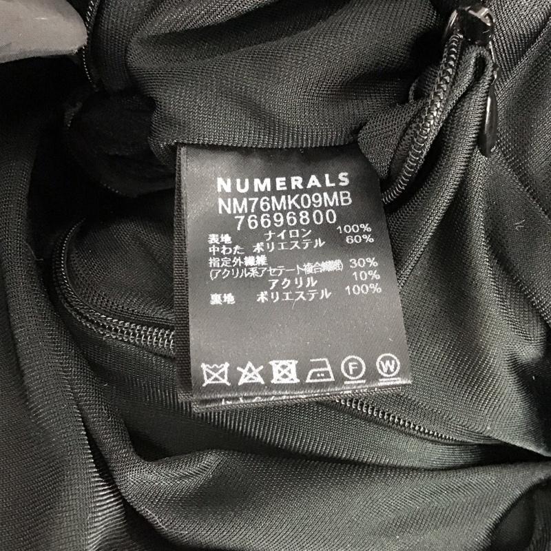 ヌメラルズ NUMERALS ジャケット、上着 ジャンパー、ブルゾン ジップアップジャケット ダウンジャケット アウター M 無地 黒 / ブラック /  メンズ USED 古着 中古 10148311