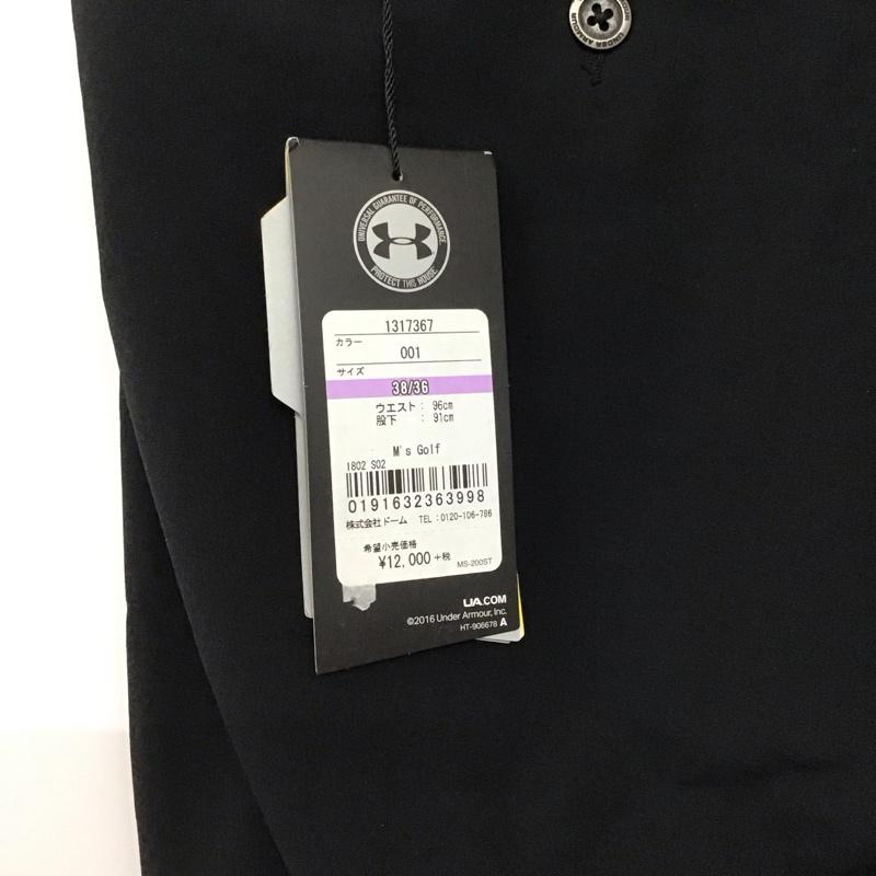 アンダーアーマー UNDER ARMOUR パンツ ワークパンツ、ペインターパンツ 1317367 スポーツウェア ワイドパンツ ストレッチパンツ 38インチ ロゴ、文字 黒 / ブラック /  メンズ USED 古着 中古 10148334