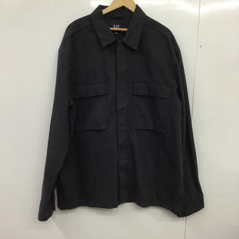 ギャップ GAP ジャケット、上着 ジャンパー、ブルゾン カジュアルジャケット アウター カラージャケット XL 無地 紺 / ネイビー /  メンズ USED 古着 中古 10148340