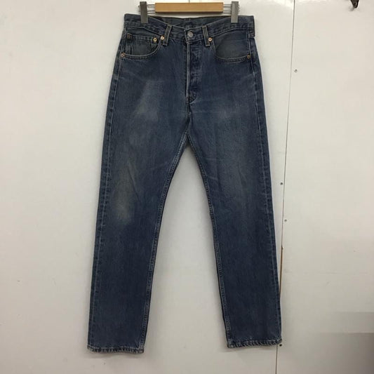 リーバイストラウスアンドコー Levi Strauss & co. パンツ デニム、ジーンズ デニムパンツ スリムパンツ カジュアルパンツ 501 usa 31インチ 無地 インディゴ / インディゴ /  メンズ USED 古着 中古 10148348