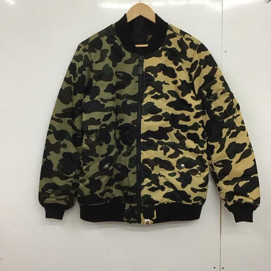アベイシングエイプ A BATHING APE ジャケット、上着 ジャンパー、ブルゾン ジップアップジャケット ナイロンジャケット アウター L カモフラージュ柄・迷彩 マルチカラー / マルチカラー /  メンズ USED 古着 中古 10148358