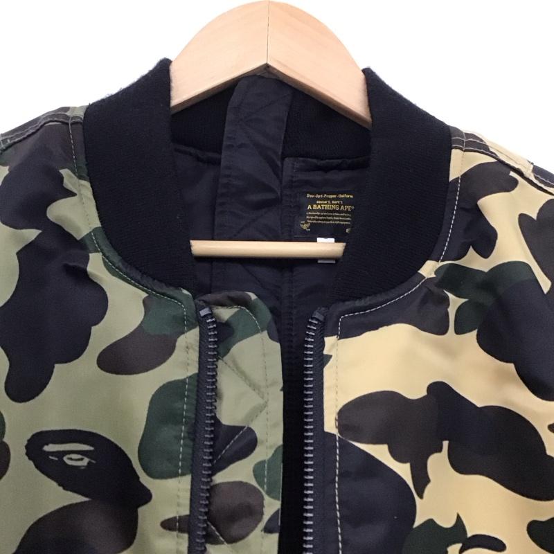 アベイシングエイプ A BATHING APE ジャケット、上着 ジャンパー、ブルゾン ジップアップジャケット ナイロンジャケット アウター L カモフラージュ柄・迷彩 マルチカラー / マルチカラー /  メンズ USED 古着 中古 10148358