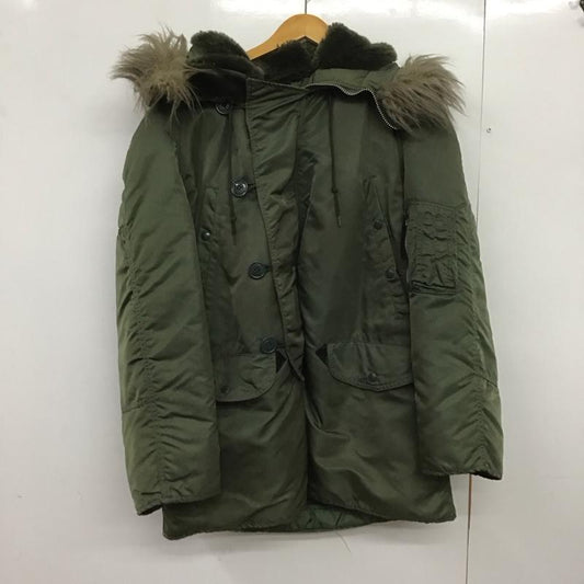 アルファインダストリー Alpha Industries ジャケット、上着 ジャンパー、ブルゾン ジップアップジャケット アウター ミリタリージャケット 90s usa製 n-3r S 無地 カーキ / カーキ /  メンズ USED 古着 中古 10148360