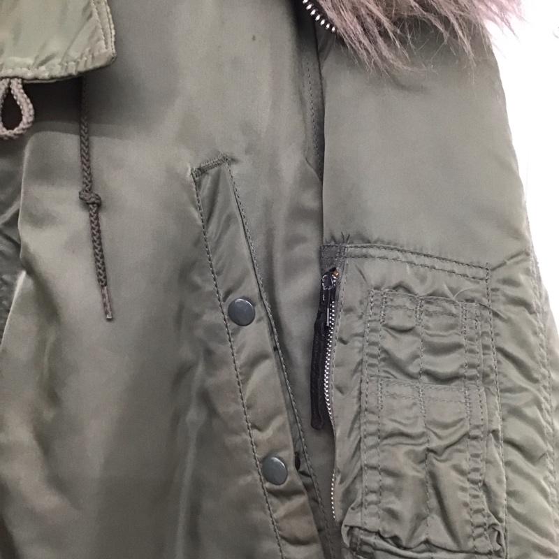アルファインダストリー Alpha Industries ジャケット、上着 ジャンパー、ブルゾン ジップアップジャケット アウター ミリタリージャケット 90s usa製 n-3r S 無地 カーキ / カーキ /  メンズ USED 古着 中古 10148360