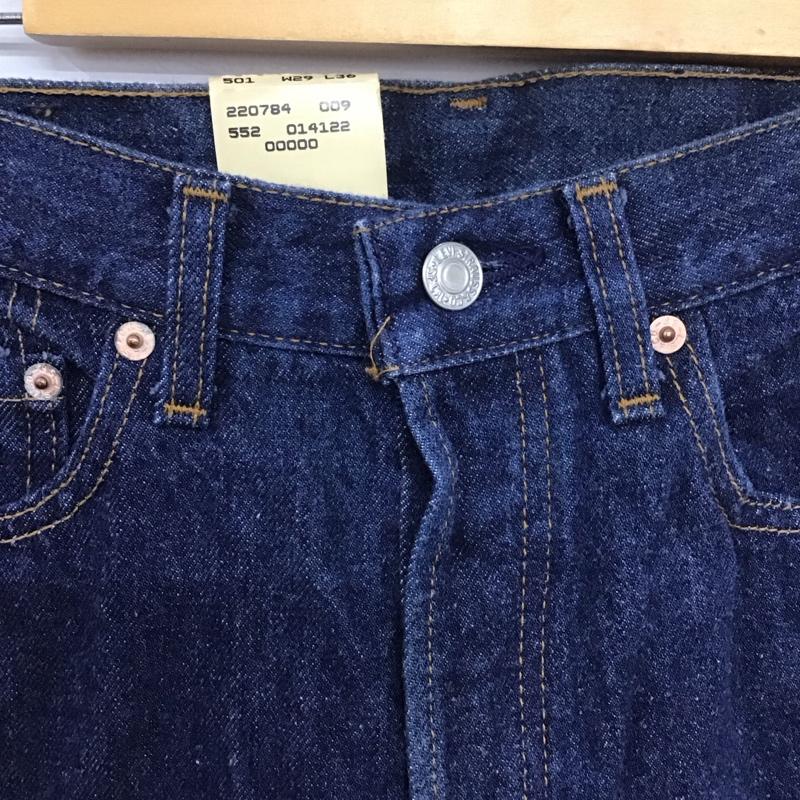 リーバイストラウスアンドコー Levi Strauss & co. パンツ デニム、ジーンズ デニムパンツ スリムパンツ カジュアルパンツ 501 90年 usa製 デッドストック 29インチ 無地 インディゴ / インディゴ /  メンズ USED 古着 中古 10148367