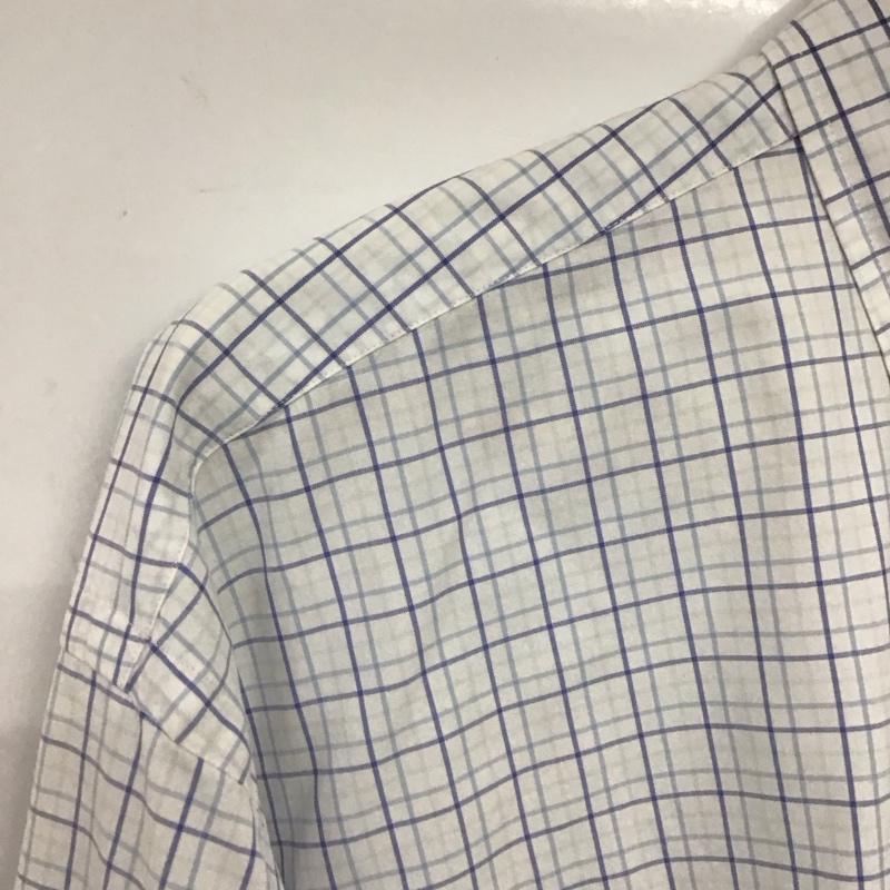 ラルフローレン RALPHLAUREN シャツ、ブラウス 長袖 長袖シャツ チェックシャツ カラーシャツ ボタンダウンシャツ XL チェック 白 / ホワイト /  メンズ USED 古着 中古 10148369