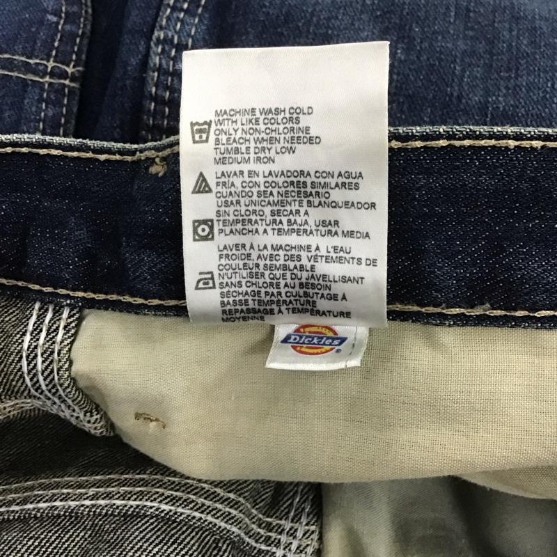 ディッキーズ Dickies パンツ デニム、ジーンズ デニムパンツ ワイドパンツ カジュアルパンツ 42インチ 無地 インディゴ / インディゴ /  メンズ USED 古着 中古 10148370