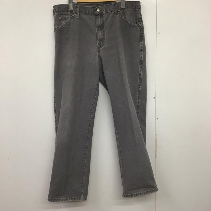 ディッキーズ Dickies パンツ ワークパンツ、ペインターパンツ ワークパンツ ワイドパンツ カジュアルパンツ 36インチ ロゴ、文字 灰 / グレー /  メンズ USED 古着 中古 10148374