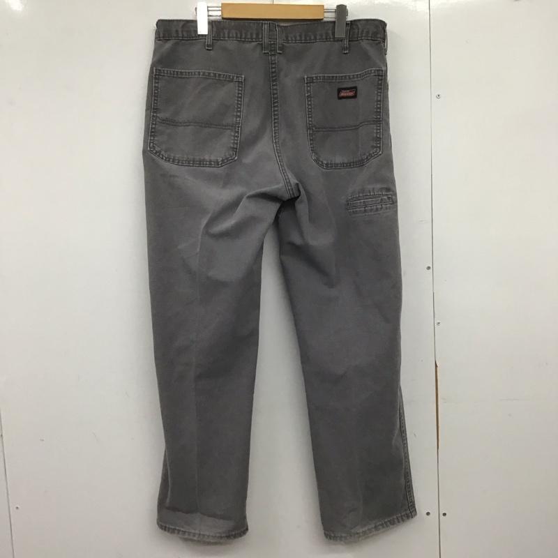 ディッキーズ Dickies パンツ ワークパンツ、ペインターパンツ ワークパンツ ワイドパンツ カジュアルパンツ 36インチ ロゴ、文字 灰 / グレー /  メンズ USED 古着 中古 10148374
