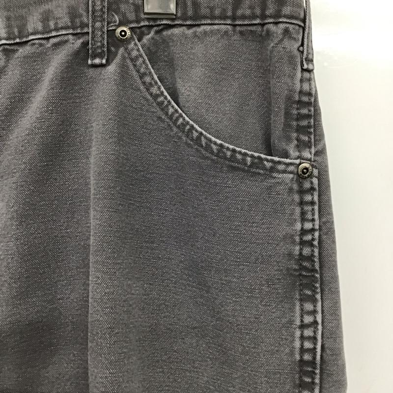 ディッキーズ Dickies パンツ ワークパンツ、ペインターパンツ ワークパンツ ワイドパンツ カジュアルパンツ 36インチ ロゴ、文字 灰 / グレー /  メンズ USED 古着 中古 10148374