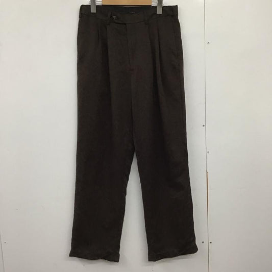 古着 USED パンツ スラックス スラックスパンツ ワイドパンツ カジュアルパンツ 32インチ 無地 茶 / ブラウン /  メンズ USED 古着 中古 10148376