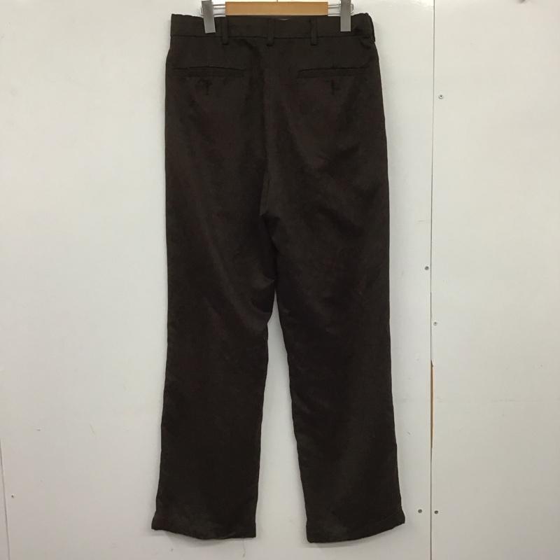 古着 USED パンツ スラックス スラックスパンツ ワイドパンツ カジュアルパンツ 32インチ 無地 茶 / ブラウン /  メンズ USED 古着 中古 10148376