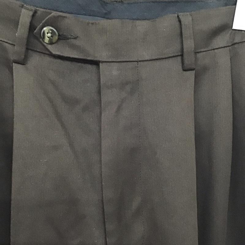 古着 USED パンツ スラックス スラックスパンツ ワイドパンツ カジュアルパンツ 32インチ 無地 茶 / ブラウン /  メンズ USED 古着 中古 10148376