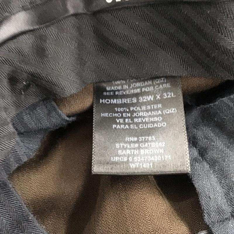 古着 USED パンツ スラックス スラックスパンツ ワイドパンツ カジュアルパンツ 32インチ 無地 茶 / ブラウン /  メンズ USED 古着 中古 10148376