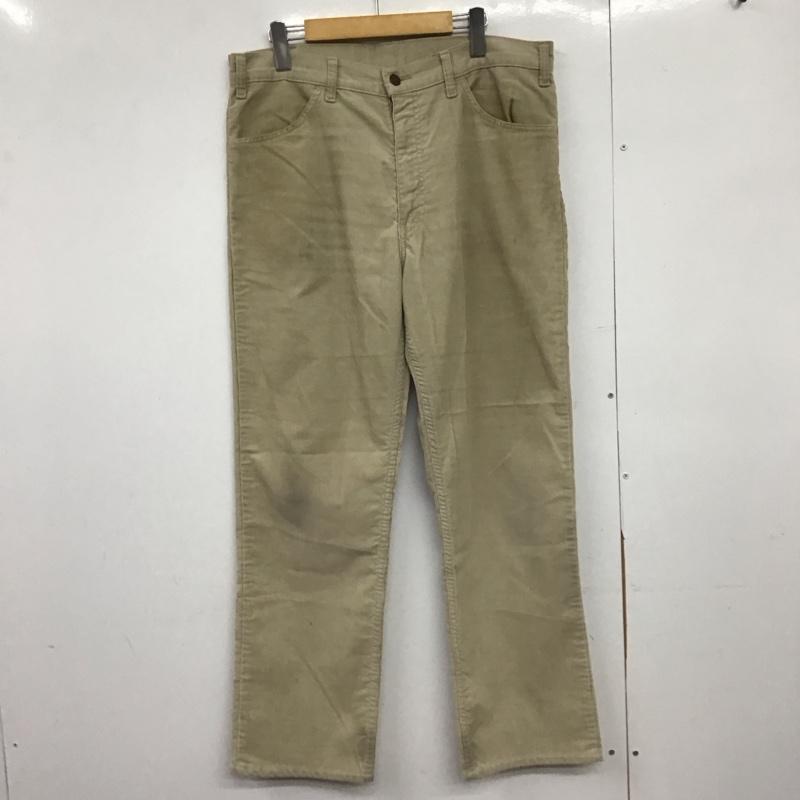 リーバイス Levi s パンツ ワークパンツ、ペインターパンツ コーデュロイパンツ ワイドパンツ カジュアルパンツ 36インチ 無地 ベージュ / ベージュ /  メンズ USED 古着 中古 10148377