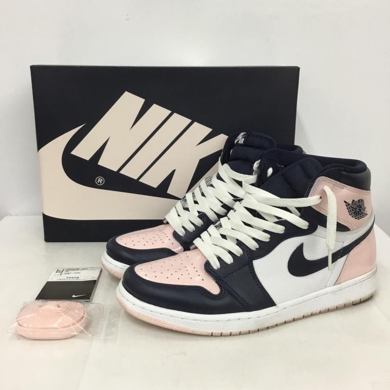 ナイキ NIKE スニーカー スニーカー DD9335-641 WMNS AIR JORDAN 1 RETRO HIGH OG 27.5cm 箱有 27.5cm ロゴ、文字 白 / ホワイト / X 桃 / ピンク / X 紺 / ネイビー /  メンズ USED 古着 中古 10148389