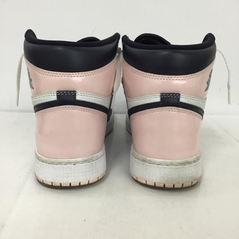 ナイキ NIKE スニーカー スニーカー DD9335-641 WMNS AIR JORDAN 1 RETRO HIGH OG 27.5cm 箱有 27.5cm ロゴ、文字 白 / ホワイト / X 桃 / ピンク / X 紺 / ネイビー /  メンズ USED 古着 中古 10148389
