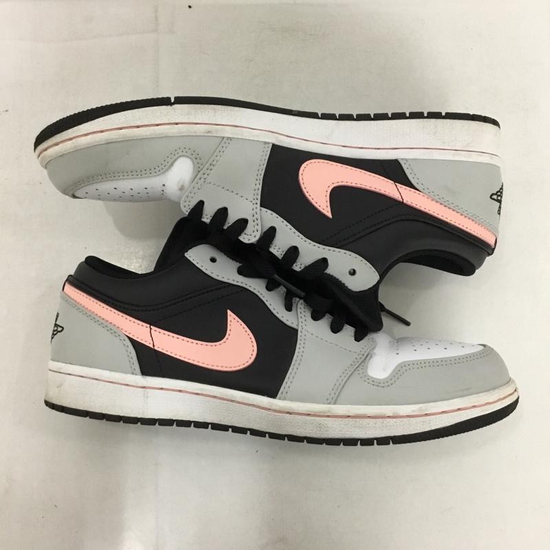 ナイキ NIKE スニーカー スニーカー 553558-062 AIR JORDAN 1 LOW 27cm 27.0cm ロゴ、文字 白 / ホワイト / X 灰 / グレー / X 黒 / ブラック / X 桃 / ピンク /  メンズ USED 古着 中古 10148396