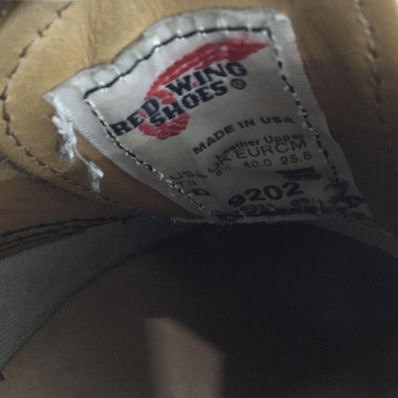 レッドウィング RED WING 革靴 革靴 9202 GARAGEMAN 25.5cm 25.5cm 無地 茶 / ブラウン /  メンズ USED 古着 中古 10148409