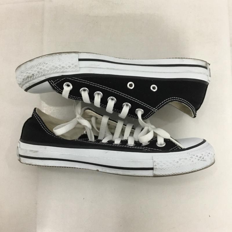 コンバース CONVERSE スニーカー スニーカー M9166 キャンバス オールスター OX 23.5cm 23.5cm ロゴ、文字 黒 / ブラック / X 白 / ホワイト /  レディース USED 古着 中古 10148411