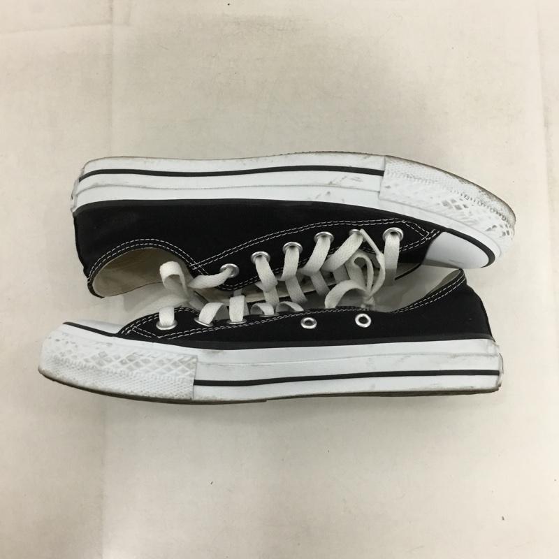コンバース CONVERSE スニーカー スニーカー M9166 キャンバス オールスター OX 23.5cm 23.5cm ロゴ、文字 黒 / ブラック / X 白 / ホワイト /  レディース USED 古着 中古 10148411